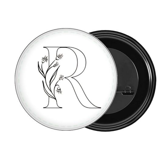 vector letter brooch R 21