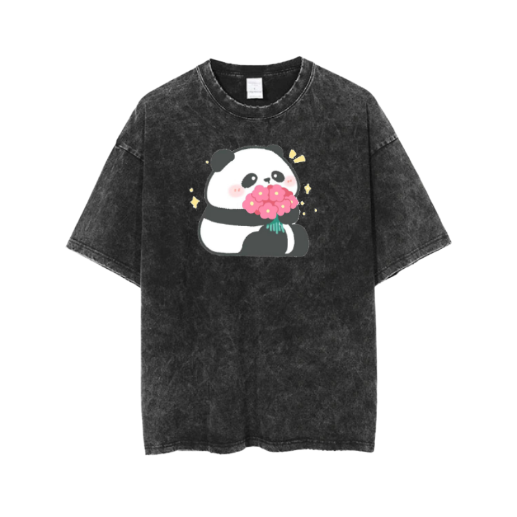 PANDA One Size t- shirt Washed 21