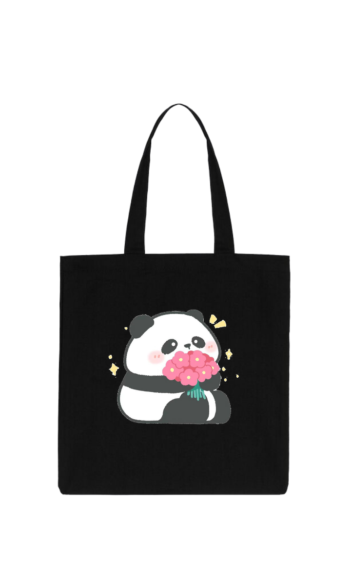 PANDA tote bag Black 21