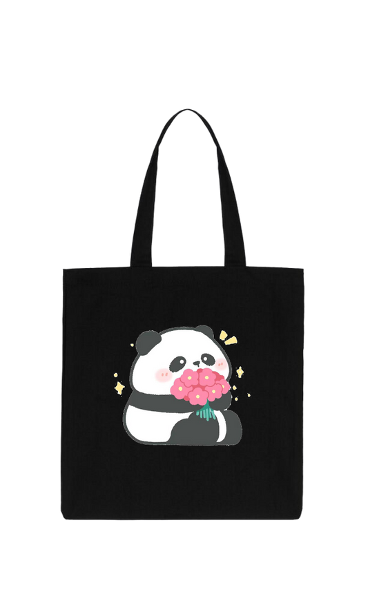 PANDA tote bag Black 21