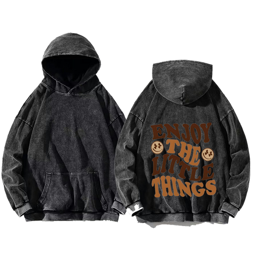 ENJOY THI THINGS One Size hoodie Washed Back 21