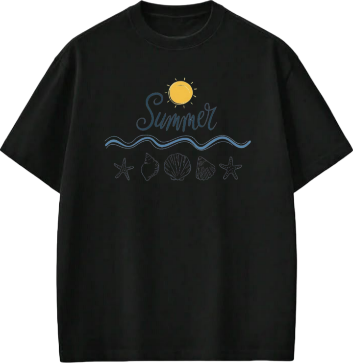 Summer Vibes t- shirt Black Back 19