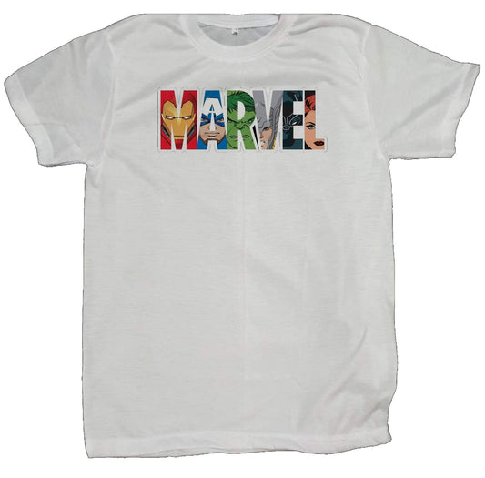 Marvel t- shirt fat White 21
