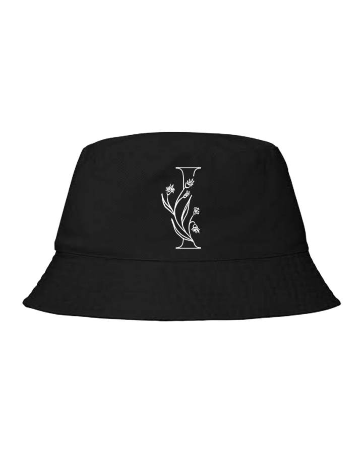 vector letter Bucket hat Fishman hat cap Black l 21
