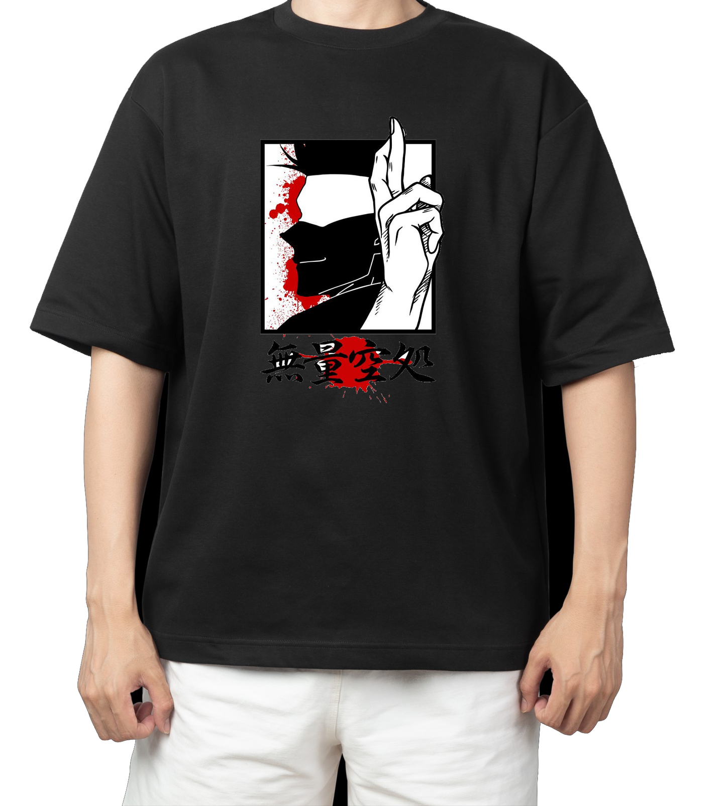 tjujutsu kaisen GOJO Oversize t- shirt Black 21