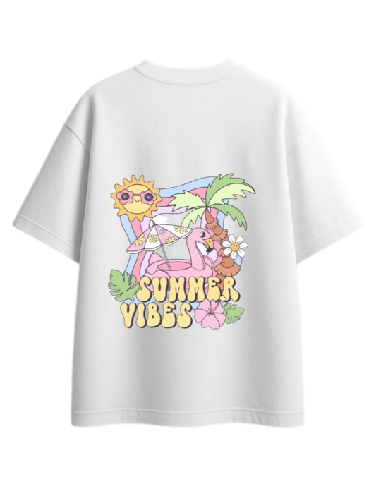 Summer Vibes t- shirt White Back 21