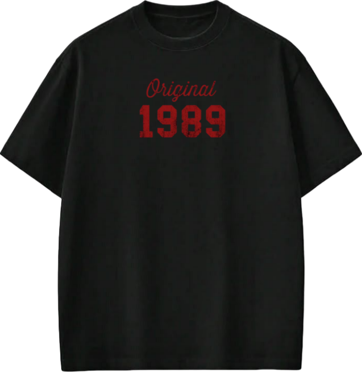 age t- shirt Black  1989