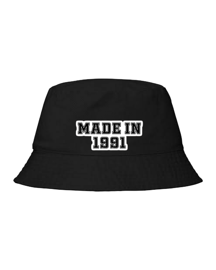 age Bucket hat Fishman hat cap Black 1991