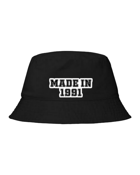 age Bucket hat Fishman hat cap Black 1991