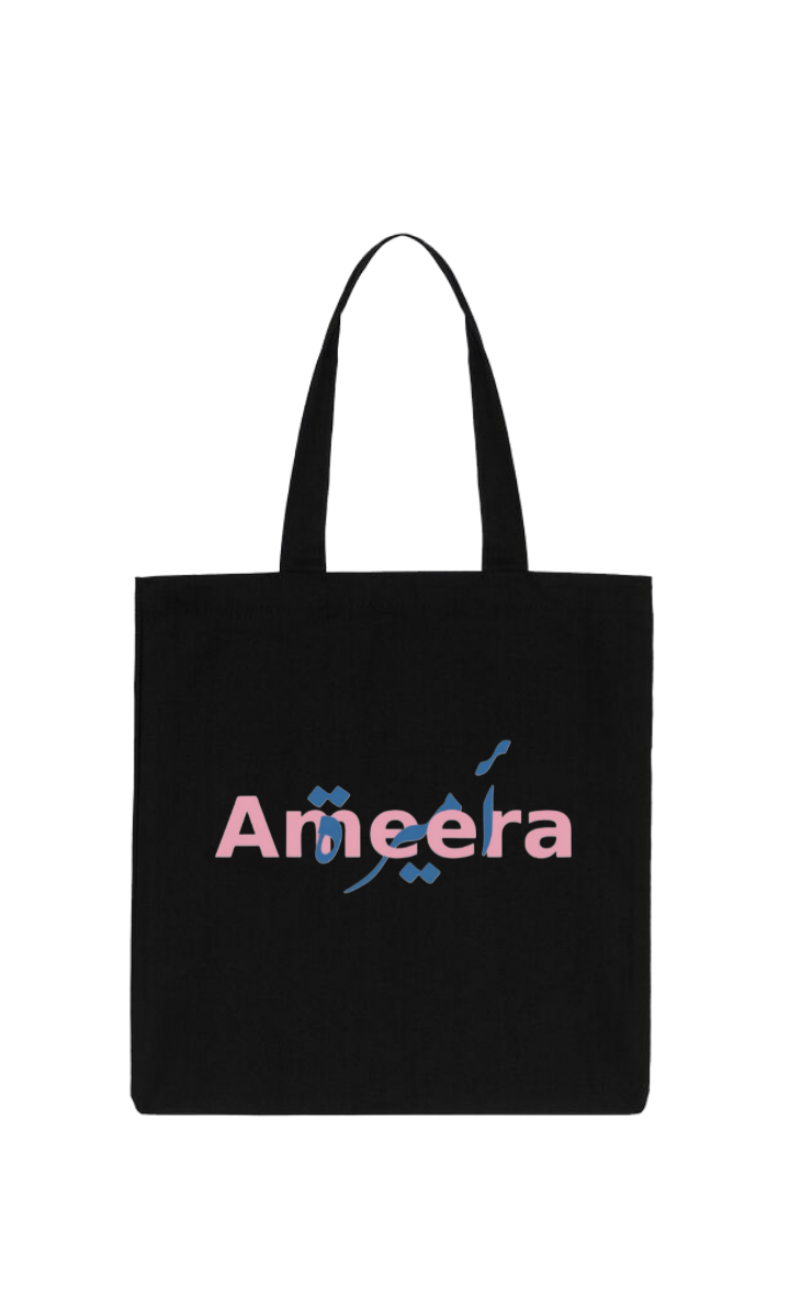 names tote bag Black Ameera 21