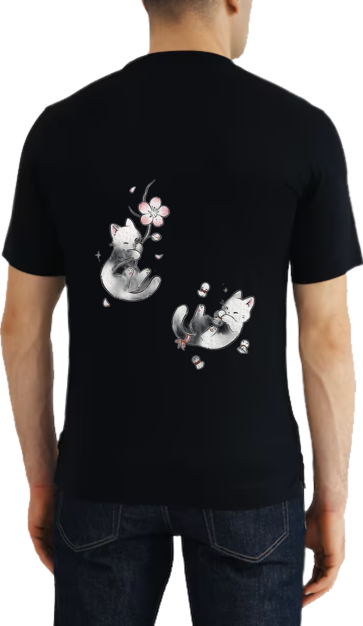 Kawaii t- shirt One Size Black back 21