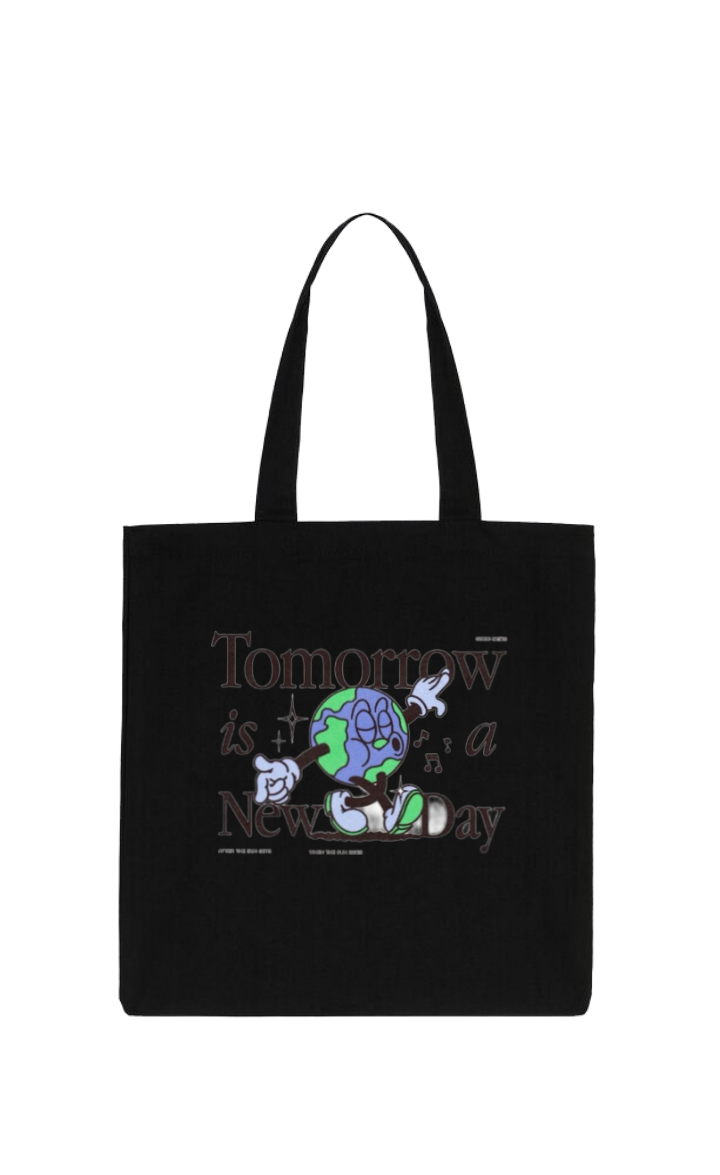 Tomorrow isa New Day Tote bag Black 208