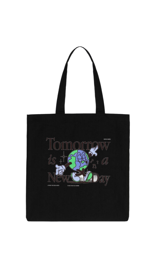 Tomorrow isa New Day Tote bag Black 208