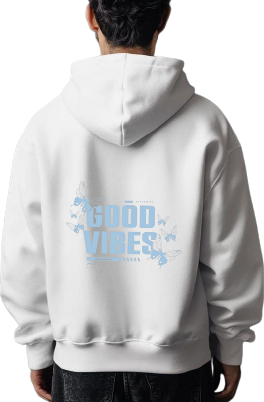 butterflies Oversize Hoodie White Back 21