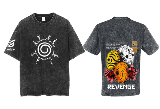 Naruto Shippuden t- shirt One Size Washed Back 21