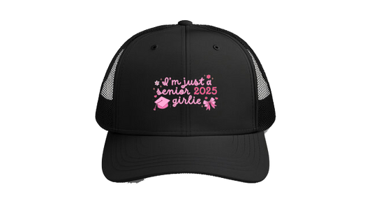 Baseball cap Black I'm just a senior 2025 girlie 21