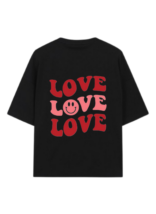 VaIentine coupIe t- shirt Black Back 21