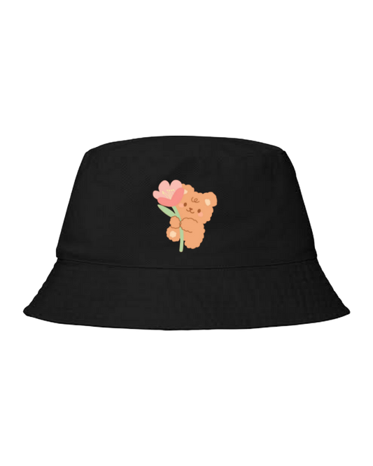 bear Bucket hat Fishman hat cap Black 21