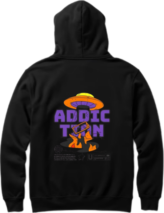 aliens Oversize Hoodie Back Black 16