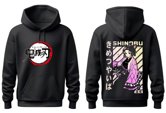 Anime Demon slayer nezuko tanjiro Oversize Hoodie Black 21