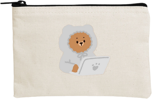 bear wallet pencil case Beige 21