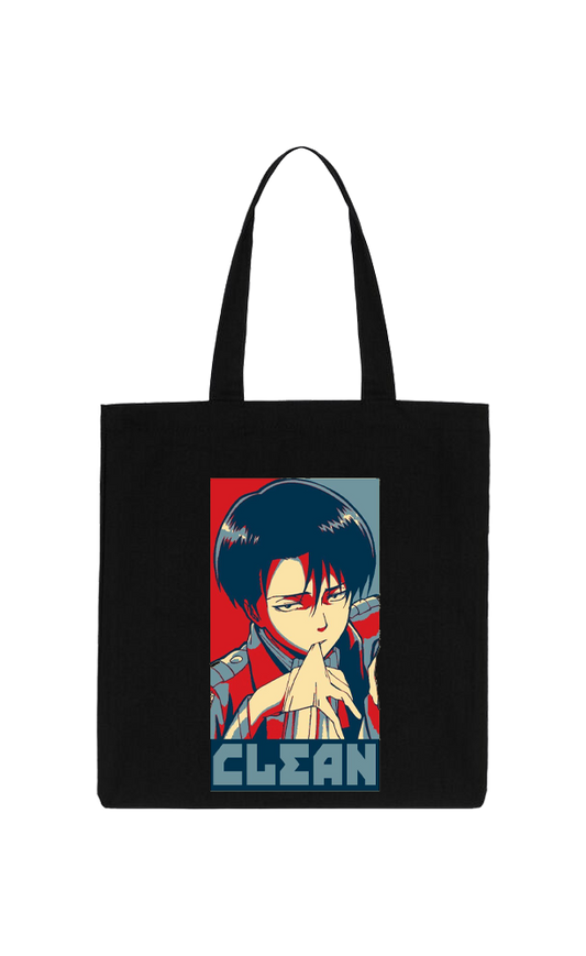 Anime Attack on titan shingeki no kyojin Aot Black tote bag 21