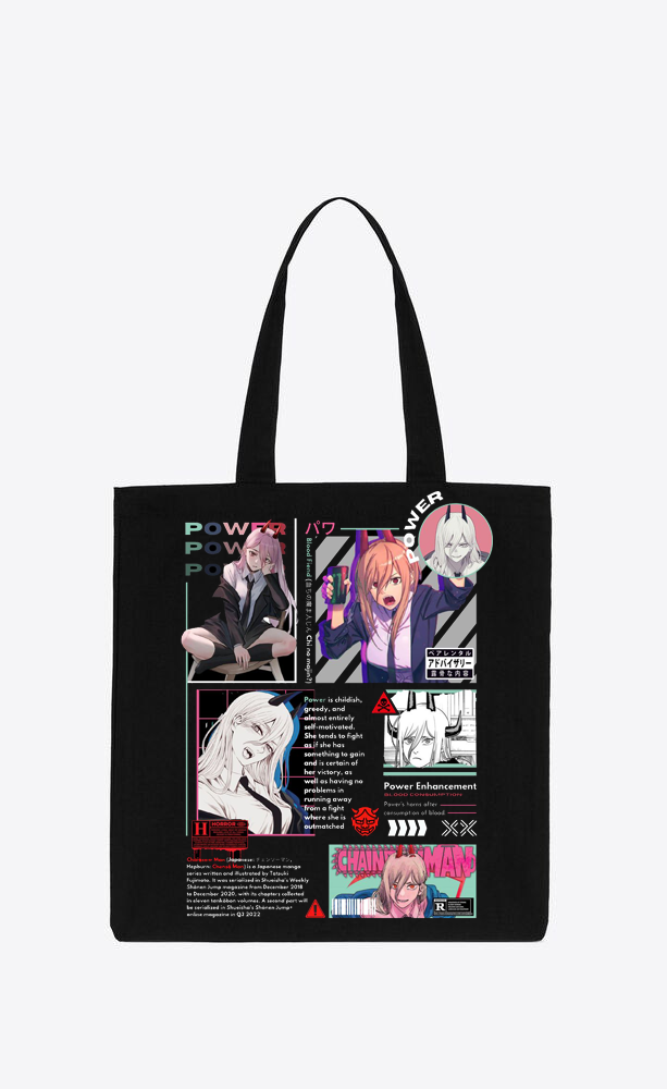 Chainsaw Man tote bag Black 21