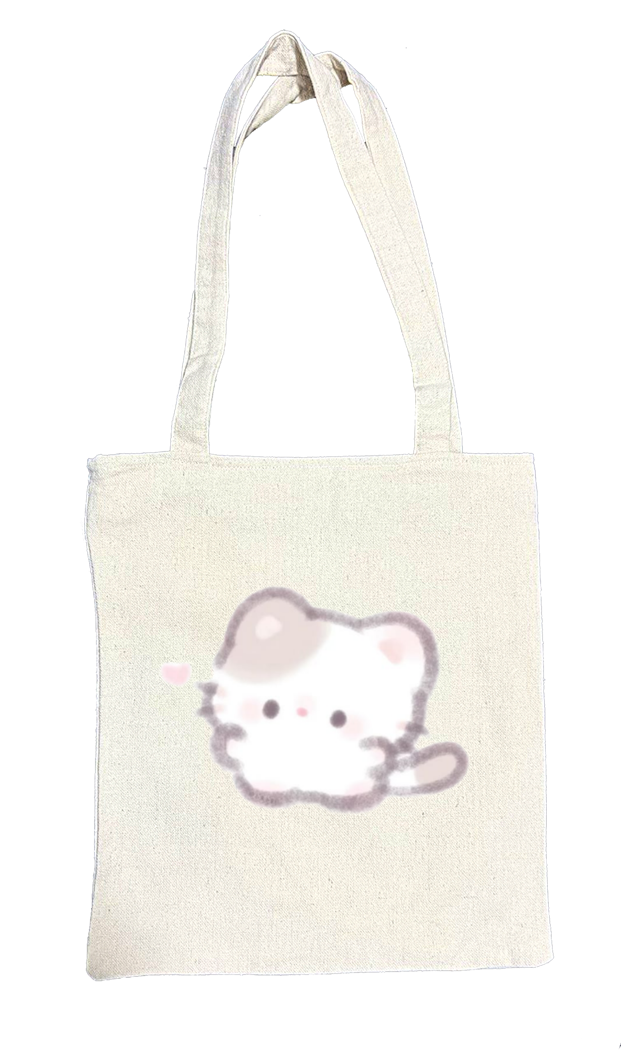 cat tote bag White 21