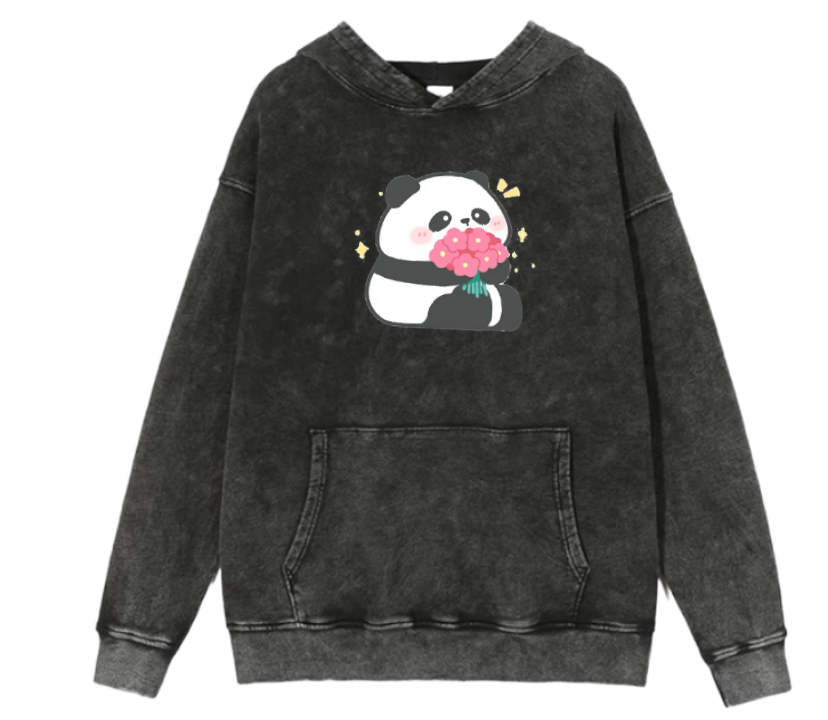 PANDA Oversize Hoodie Washed 21