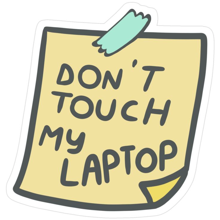 Sticker DON'T TOUCH MY LAPTOP 21