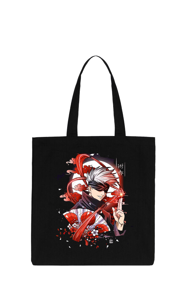 jujutsu kaisen GOJO  tote bag Black 21