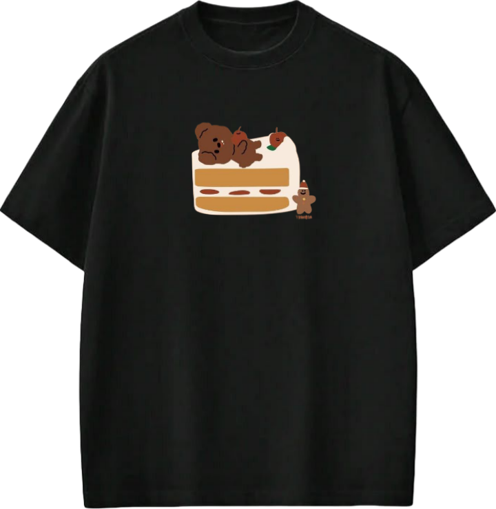 bear t- shirt Black  21