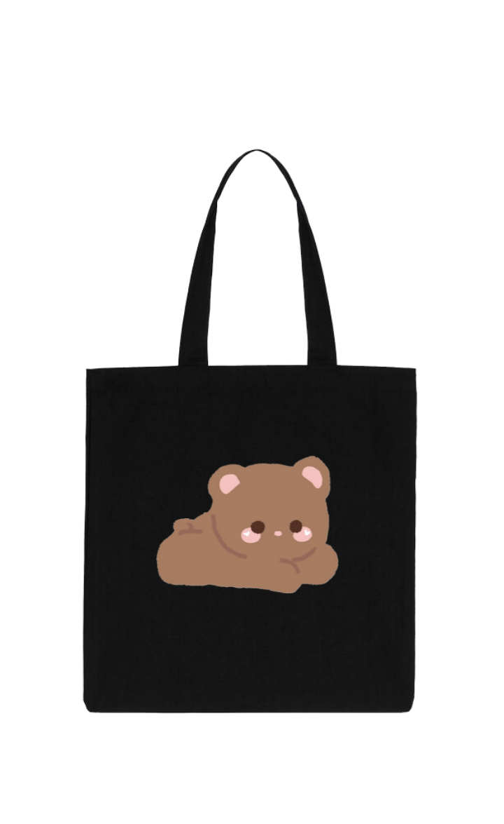 bear tote bag Black 21