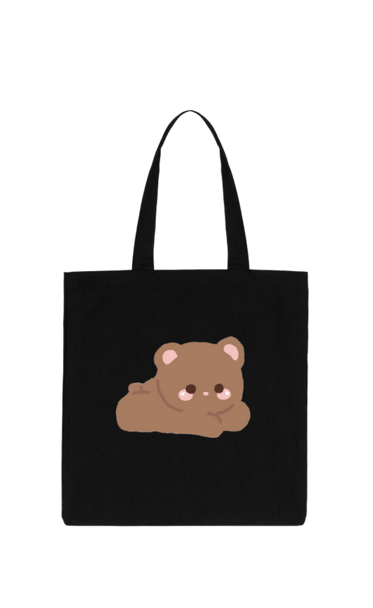 bear tote bag Black 21