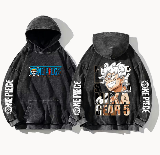 one piece One Size hoodie Washed Back 21