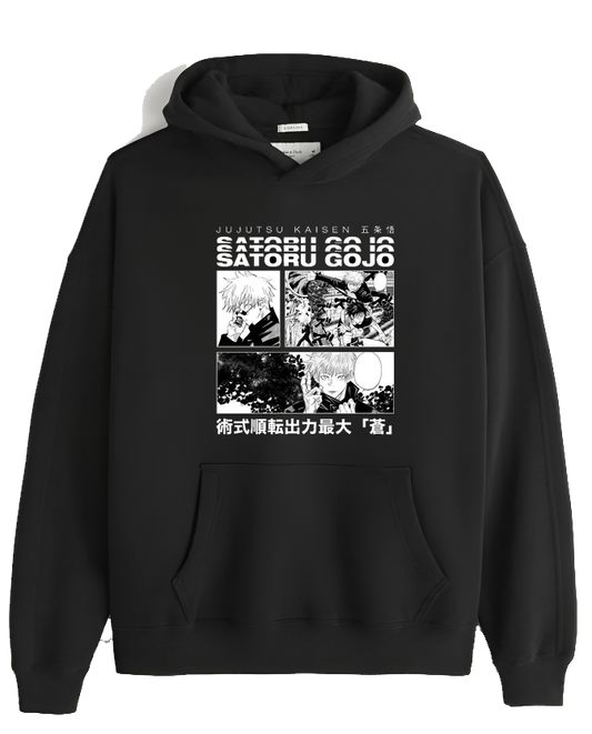 jujutsu kaisen GOJO Oversize  Hoodie Black 21