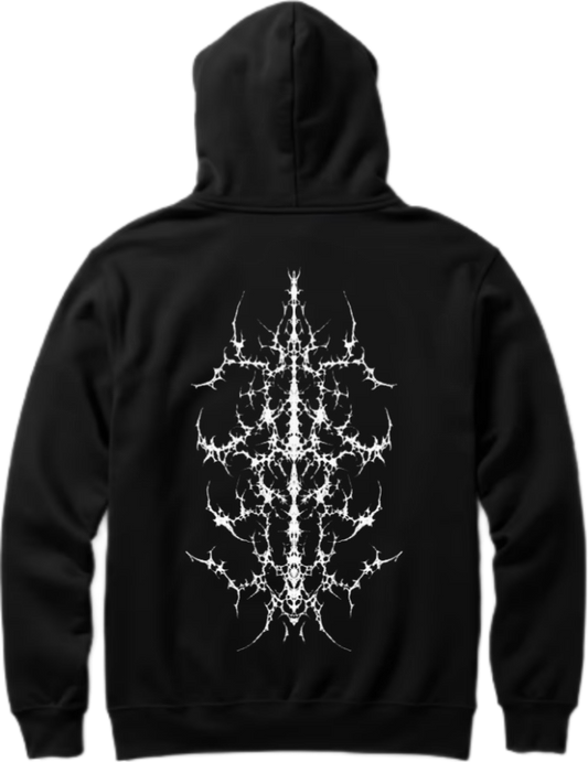 Goth Oversize Hoodie Black Back 21