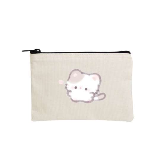 cat wallet pencil case Beige 21