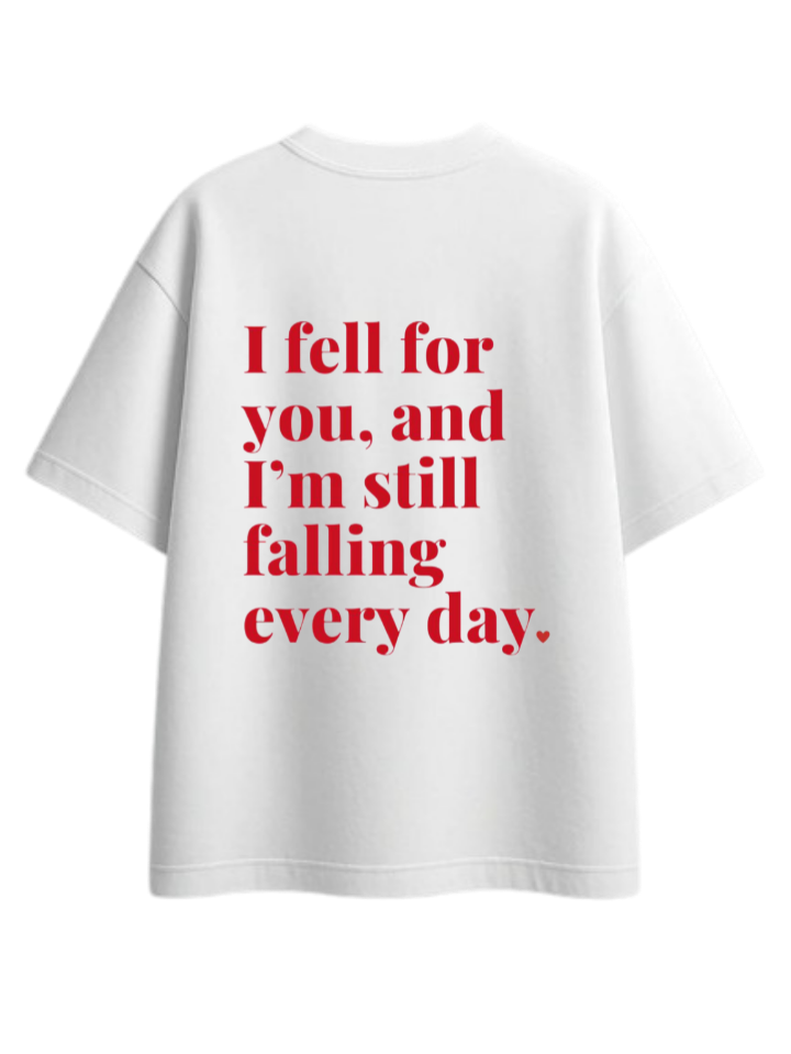 VaIentine coupIe t- shirt White Back 21