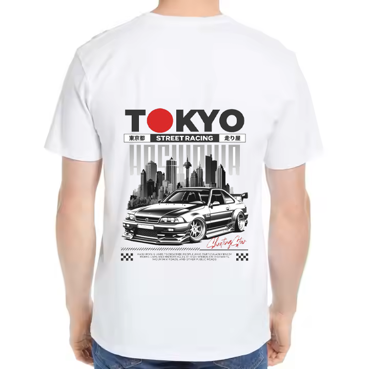 Toyota Soarer Car t- shirt One Size White Back 21