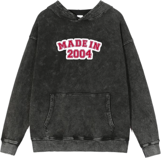 age Oversize  Hoodie Washed gray 2004