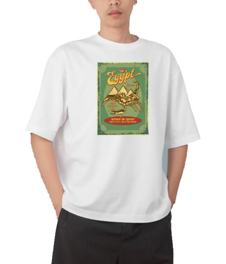 Egypt t- shirt Over Size White 21