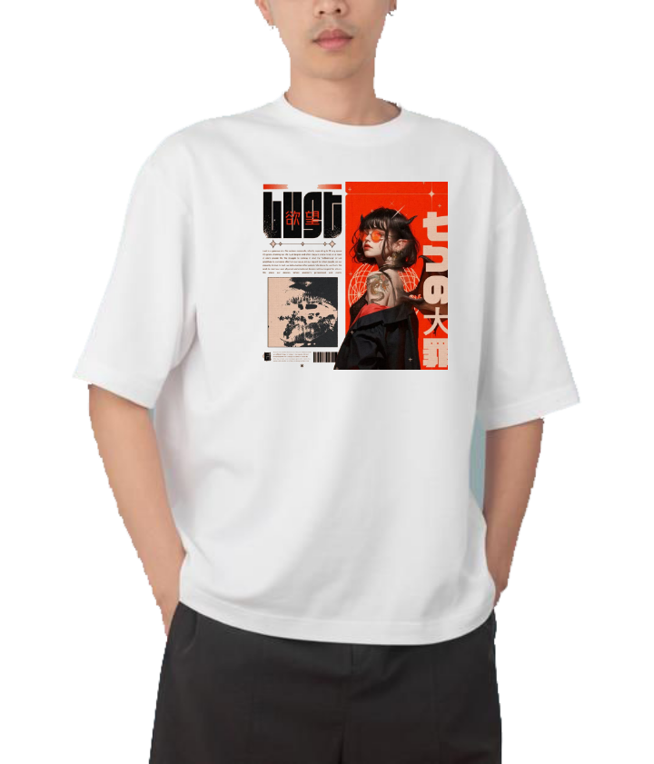 RANDOM ANIME GIRL  t- shirt White 21