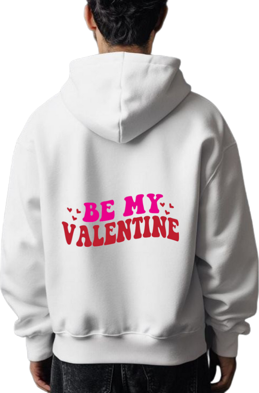 VaIentine coupIe Oversize Hoodie White Back 20