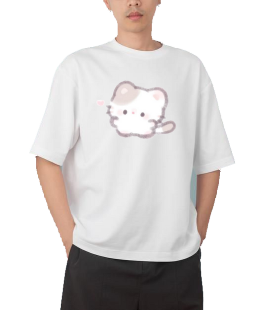 cat One Size t- shirt White 21