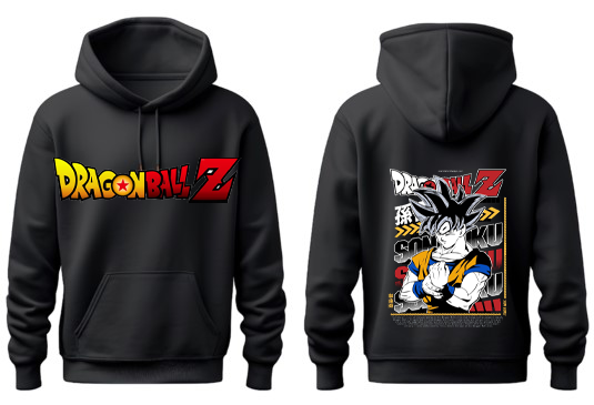 Dragon Ball One Size hoodie Black Back 21