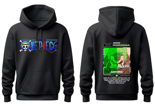 one piece One Size hoodie Black Back 22