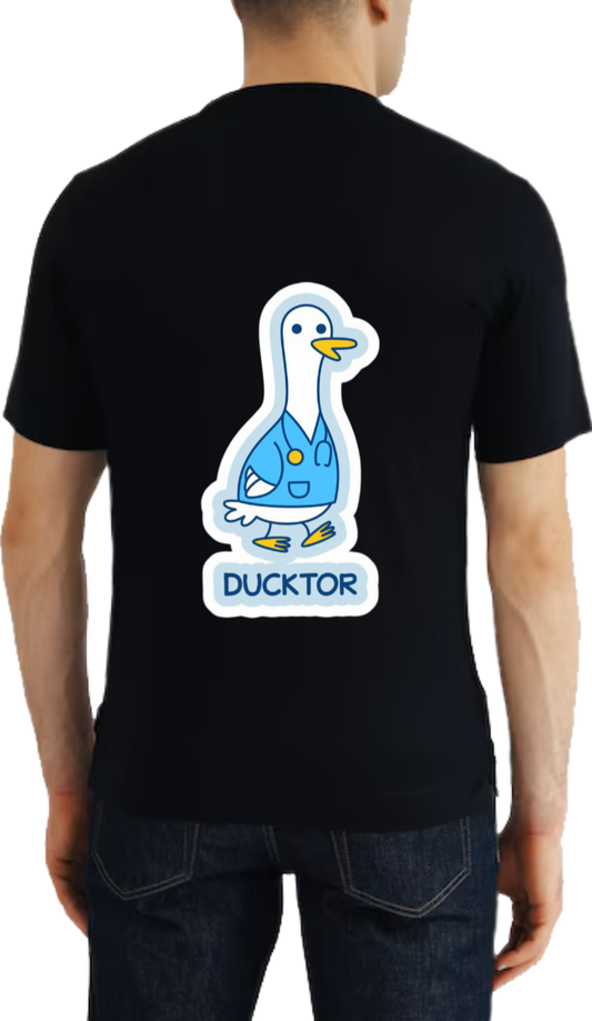 DUCKTOR t- shirt One Size Black back 22