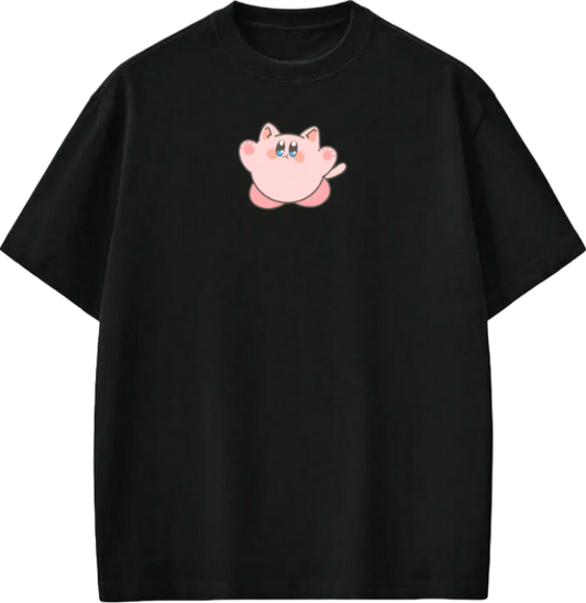 Cute Kirby Anime Graphic T-Shirt, Y2K Aesthetic Kawaii Gaming Tee, Casual Oversized Short Sleeve Top for Wome 22