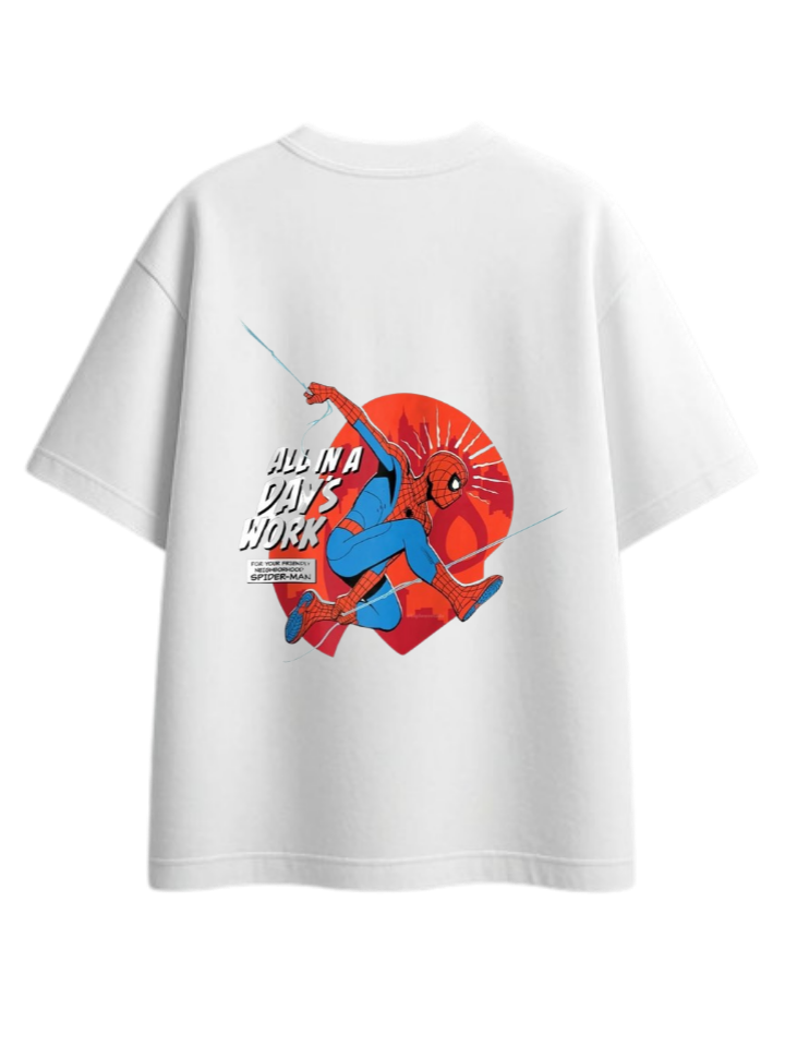 Spiderman t- shirt One Size White Back 22
